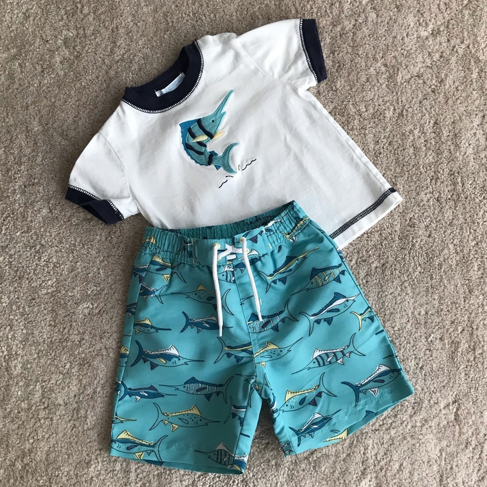 Janie and Jack swimsuit Set